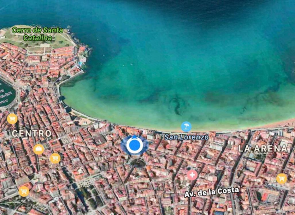 Апартаменти Atico Marques Vistas Al Mar - Garaje Opcional Хіхон Екстер'єр фото